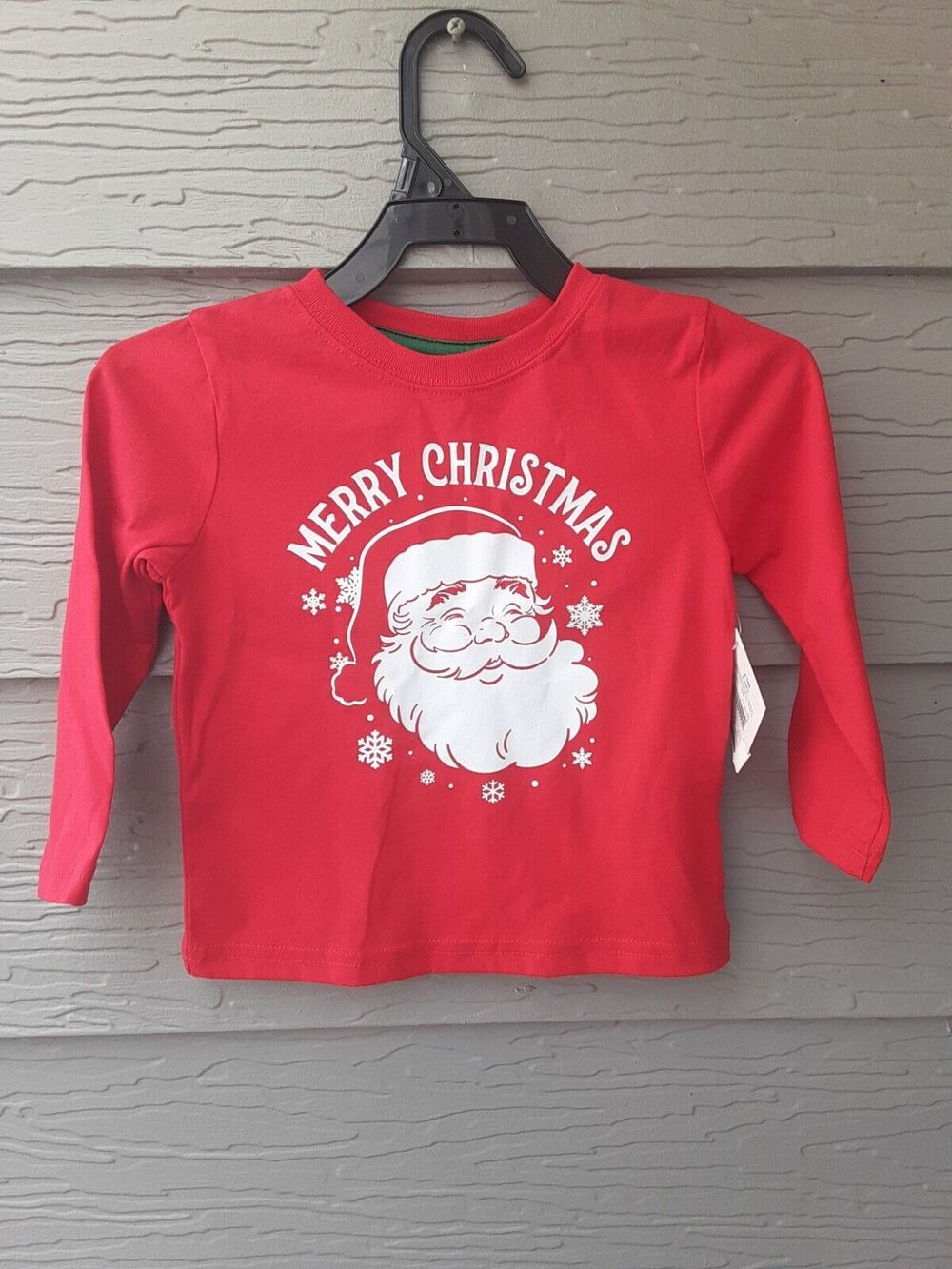 HOLIDAY TIME SANTA GRAPHIC T-SHIRT FOR TODDLER BOYS 2T NWT [CHR9]